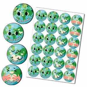 Naklejki "Kocham Ziemię!" wz. 498